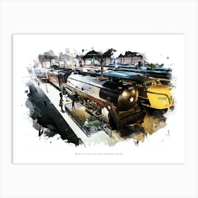 Musée Ferroviaire Canadien, Montréal, Canada Art Print