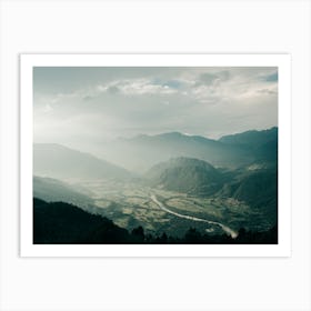 View Over The Soca Valley In Slovenia Art Print