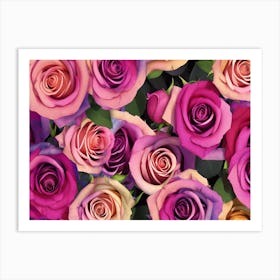 Roses Wallpaper 2 Art Print