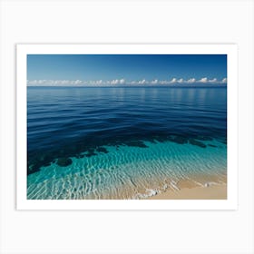 Aerial View Of A Beach Art Print