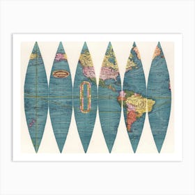 New Twelve Inch Terrestrial Globe Art Print