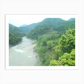 River 6 By Binod Dawadi Art Print