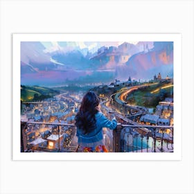 French Cityscape Art Print