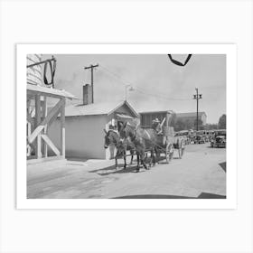 Untitled Photo, Possibly Related To Farmer Waiting In Line For Load Of Liquid Feed, Owensboro, Kentucky By Russe Art Print