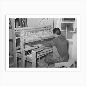 Weaving Rag Rug At Wpa (Works Progress Administrrtionwork Projects Administration) Project Art Print