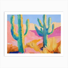 Cactus In The Desert Art Print