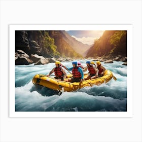 Rafting In The River 5 Art Print