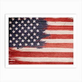 Vintage American Flag Art Print