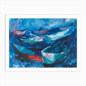 Boats In The Sea 2 Art Print