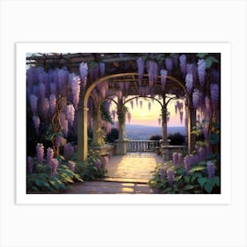 Wisteria Garden Art Print