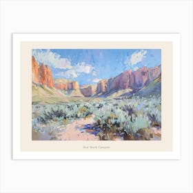 Western Landscapes Red Rock Canyon Nevada 3 Poster Art Print