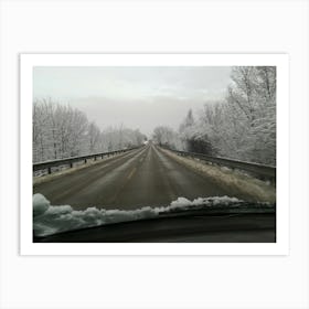 Winter Road Art Print