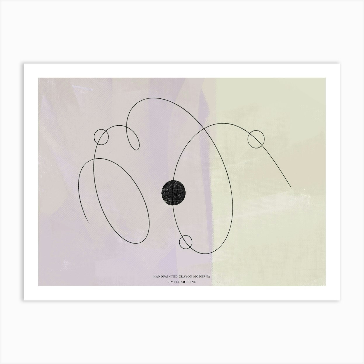 Simple art line no 44 Art Print by Treechild