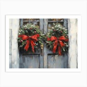 Christmas Door 2 Art Print