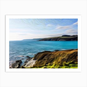Devon Cliffs Art Print