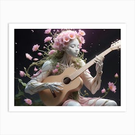 Woman With A Guitar Art Print