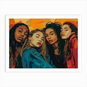 Girls 5 Art Print