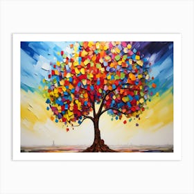 Colorful Tree Art Print