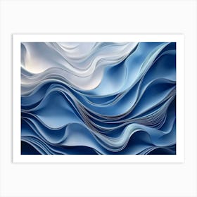 Abstract Wave Painting 3 Art Print