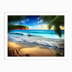 Tropical Beach 4 Art Print