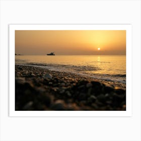 Sunset On The Beach Art Print