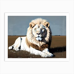 Lion art 69 Art Print