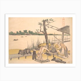 Imadogawa, Katsushika Hokusai Art Print