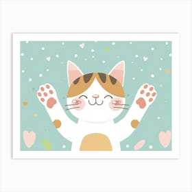 Kawaii Cat 2 Art Print