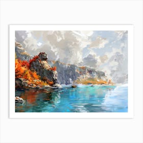 Autumn Landscape Painting Art Print