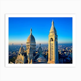 France, Paris, The Basilica Of The Sacre Coeur Art Print