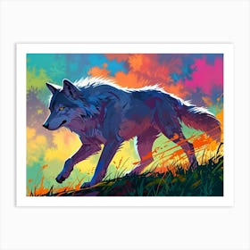 Wolf Painting 4 Art Print