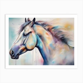 White Horse 12 Art Print