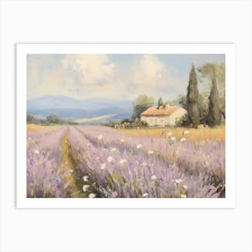 Lavender Field Art Print