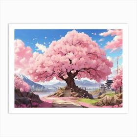 Cherry Blossom Tree 3 Art Print