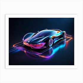 Futuristic Car 19 Art Print