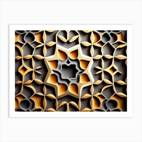 Abstract Arabic Pattern Art Print