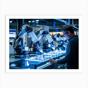 A Dynamic Compelling Exhibitor Of The Ai Driven Automation That Is Reshaping The Modern Industrial (1) Art Print