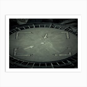 Shapes Of Arrows In A Square Inside A Circle 1 Art Print