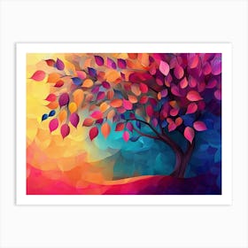 Background Bright Color Art Print