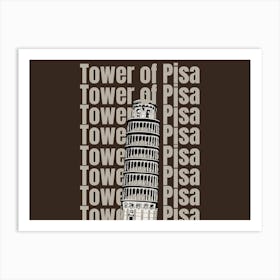 Tower Of Pisa Art Print