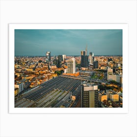 Garibaldi Milano Aerial Photo Art Print