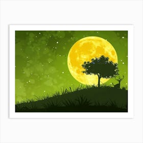 Full Moon Art Print