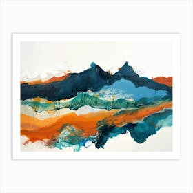 Abstract Of Mountains 2 Art Print