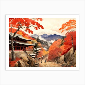 Autumn In Kyoto 1 Art Print