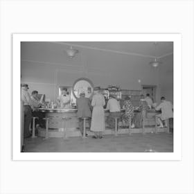 Interior Of Rest Stop For Buses, New Madrid, Missouri By Russell Lee Art Print