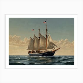 Schooner Art Print