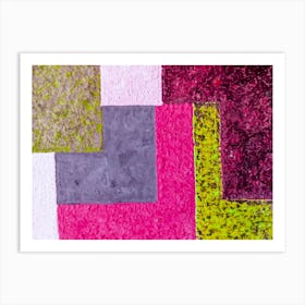 Abstract Painting, Abstract Painting, Acrylic On Canvas, Pink Color Art Print
