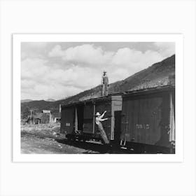 Freight Cars Of Narrow Gauge Railway, Telluride, Colorado By Russell Lee Art Print