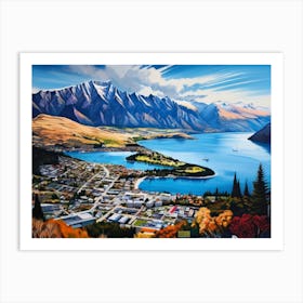 Queenstown art 2 Art Print