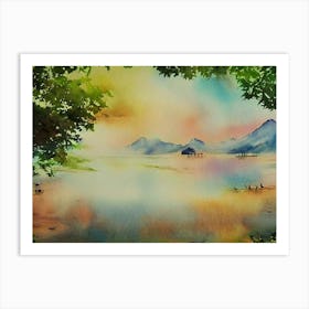 Mystic Dawn Reflections Art Print